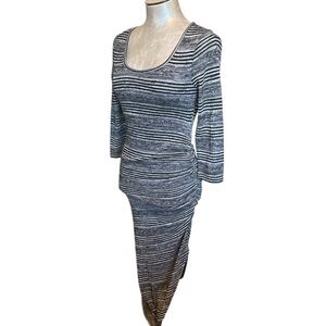 Almost Famous Juniors Striped Lightweight Sweater Dress Size Medium